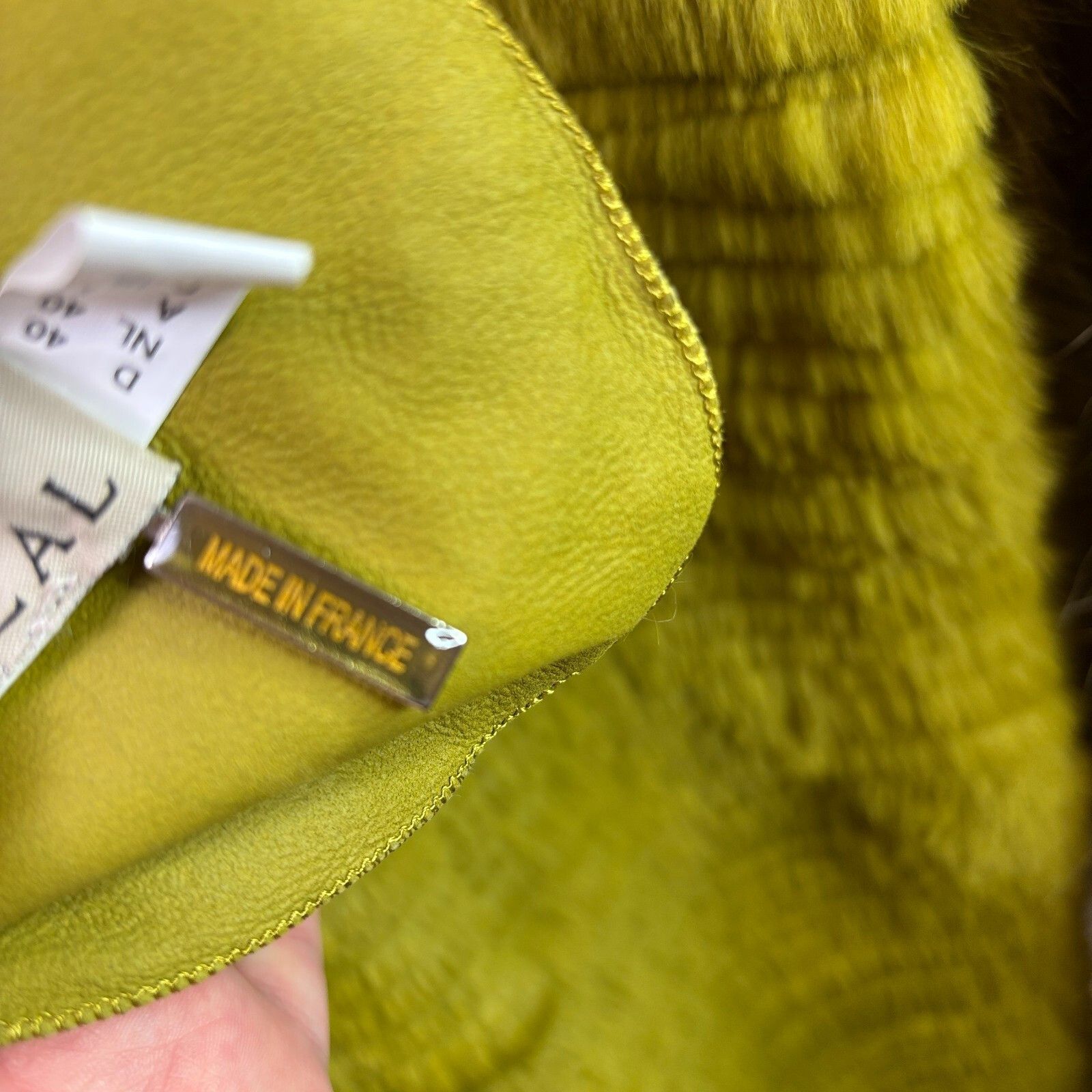 Other Rizal Reversible Fur Coat Olive Green 100% Rabbit Fox Fur & Size M / US 6-8 / IT 42-44 - 21 Thumbnail