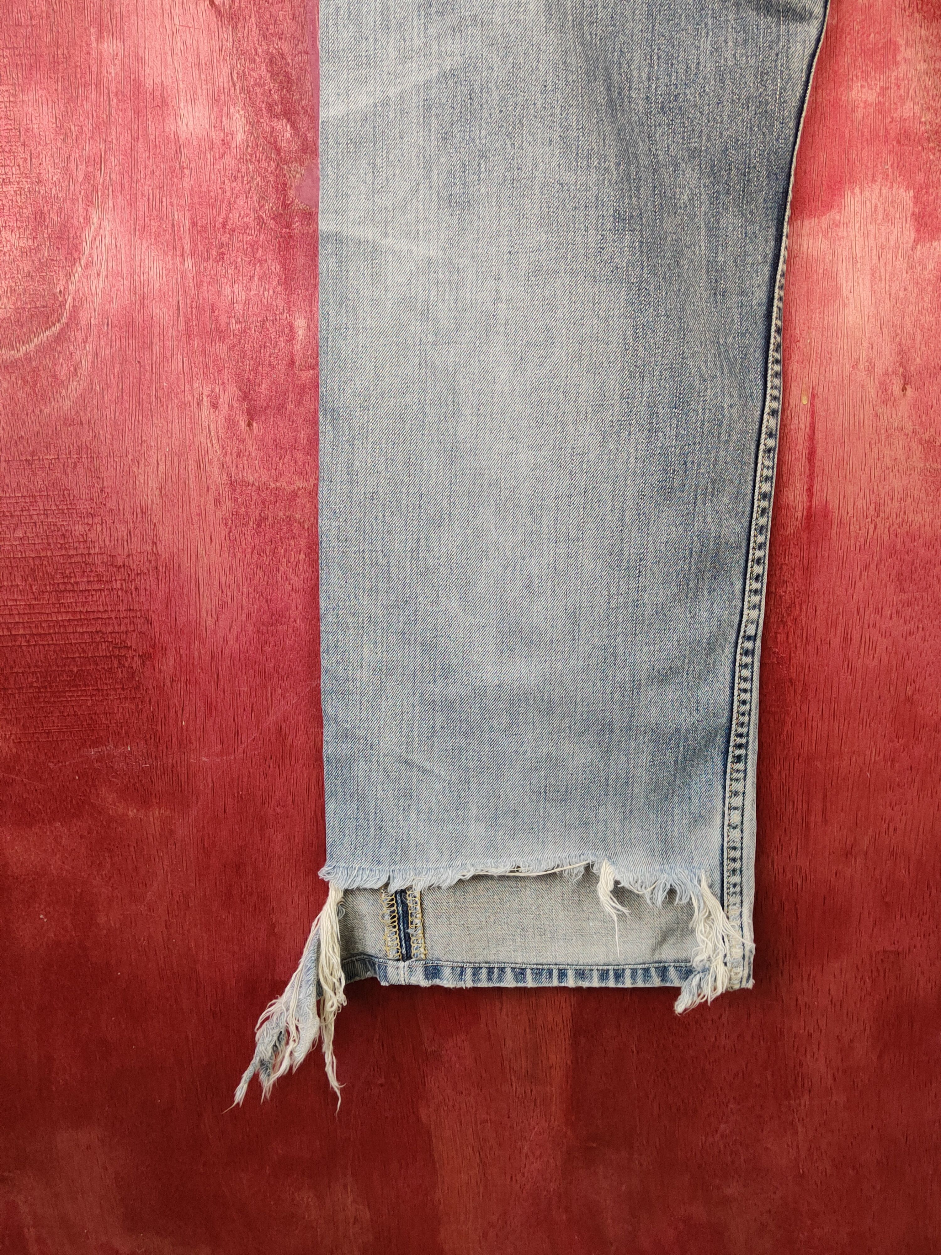 Levi's DL Levi's Blue Faded Distressed Ripped Jeans #S1853 Size US 32 / EU 48 - 11 Thumbnail