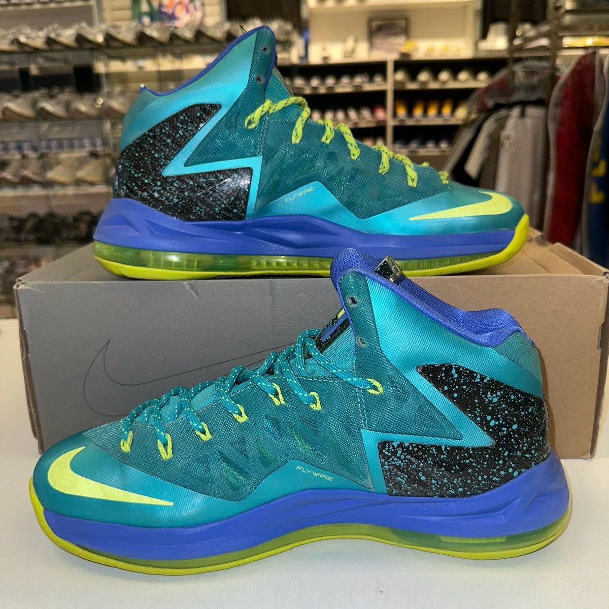 Nike Size 11 - Nike LeBron 10 P.S. Elite Sport Turquoise Size US 11 / EU 44 - 2 Thumbnail