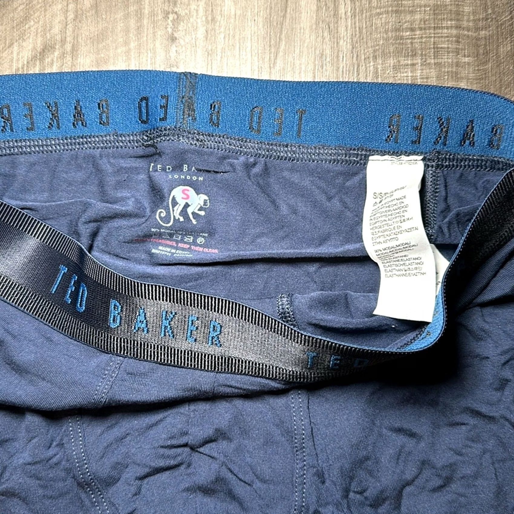 Ted Baker TED BAKER Boxer Brief Premium Soft Modal - Small Men Underwear Regular Blue Size 36R - 3 Thumbnail