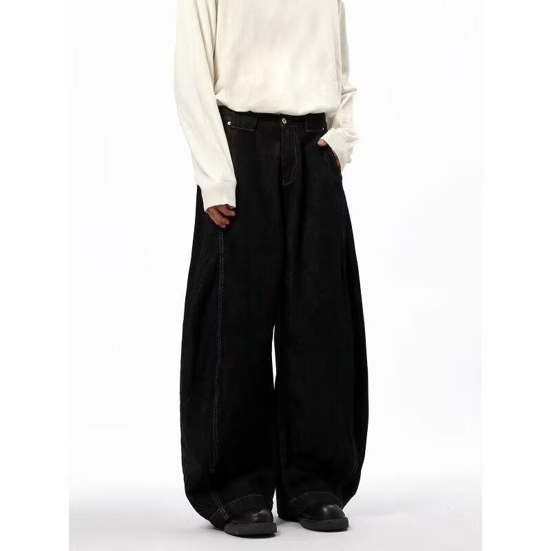 Japanese Brand × Jean Retro loose straight leg high street jeans Size US 32 / EU 48 - 6 Thumbnail