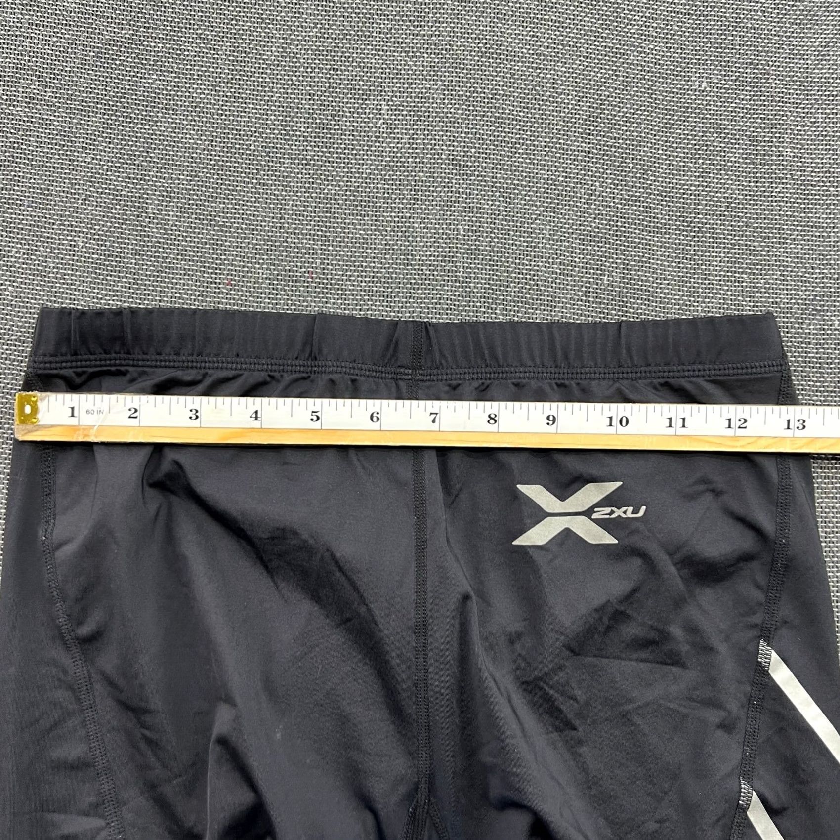 2XU 2XU Elite Mens Compression 3/4 Pants Large White Tights Athletic Drawstrings Track Pants Mens L Black 2XU Clinch Size US 33 - 7 Thumbnail