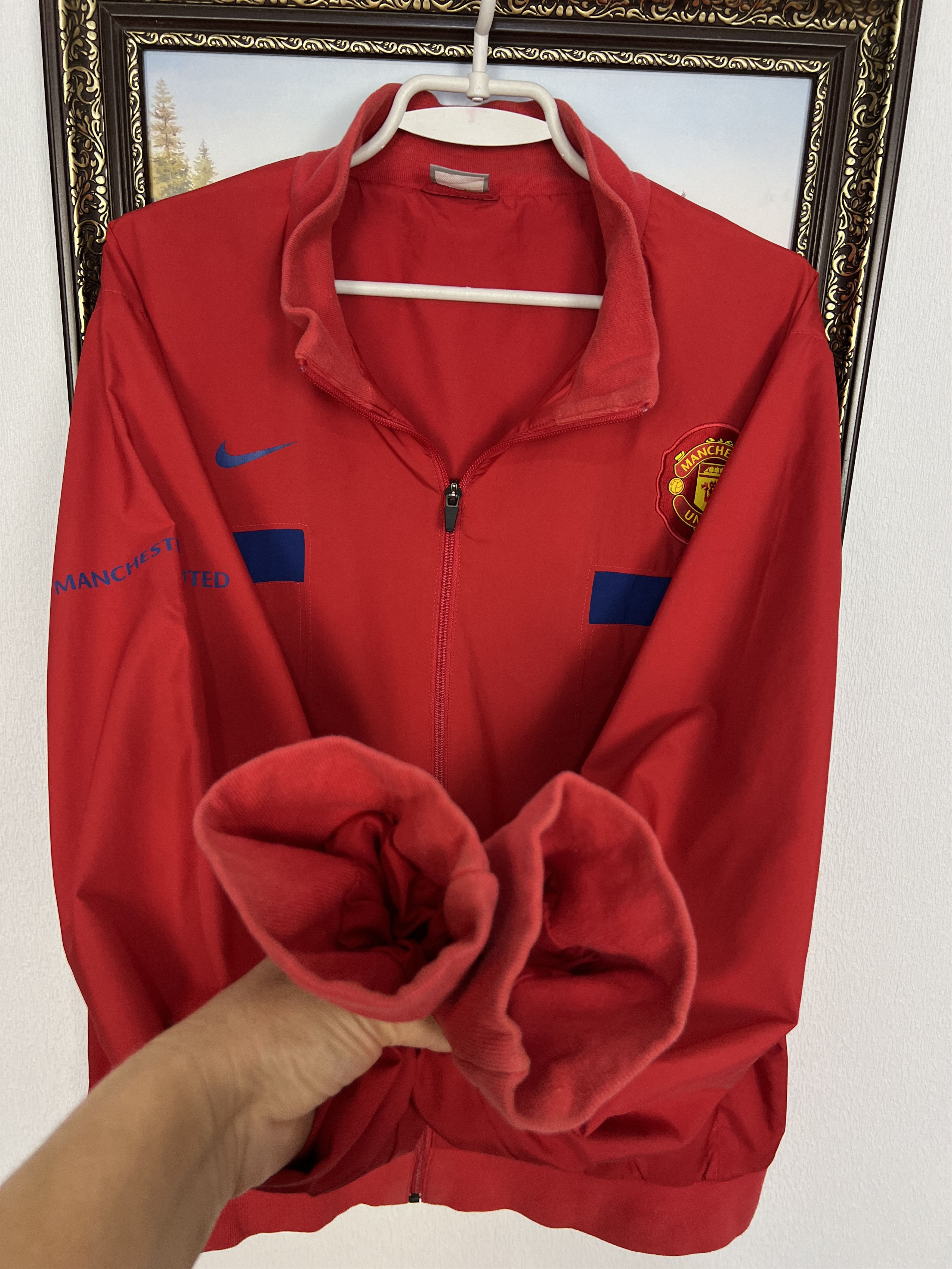 Nike Vintage Manchester United Football Jacket Soccer Track Top Size US L / EU 52-54 / 3 - 5 Thumbnail