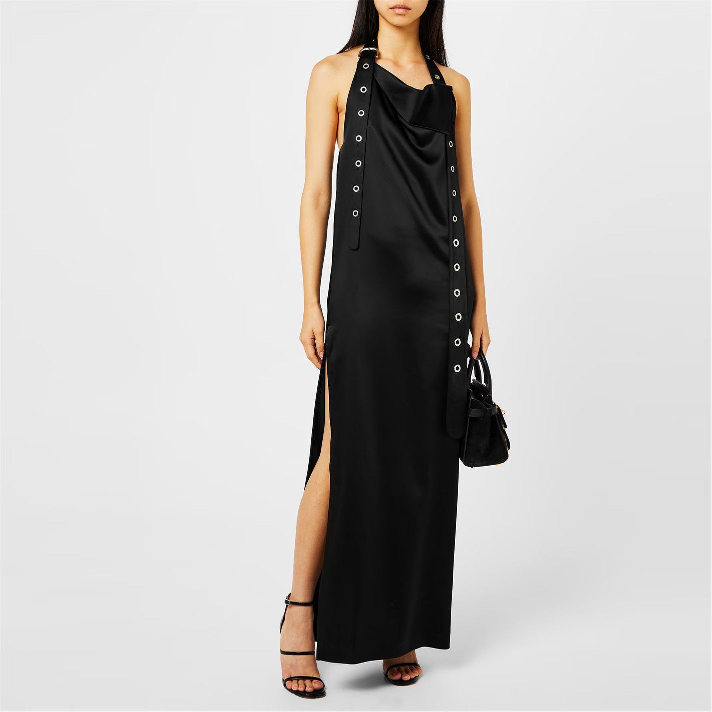 Off-White o1y1125 Maxi Dress in Black Size S / US 4 / IT 40 - 1 Thumbnail