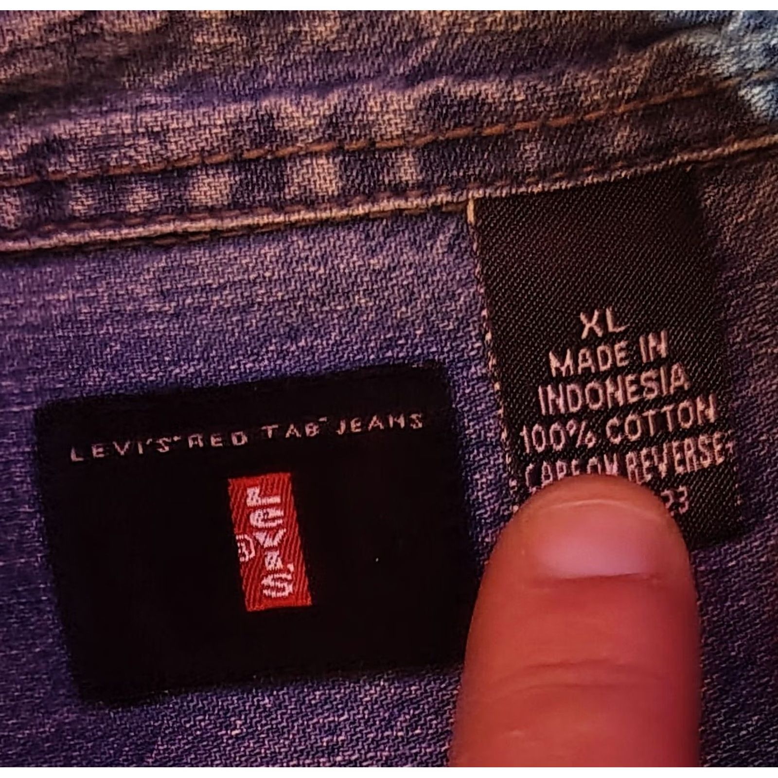 Levi's VINTAGE Levi’s Button-Up Denim Shirt XL Men Blue Cotton Long Sleeve Button-Down Collared Regular Size US XL / EU 56 / 4 - 2 Thumbnail