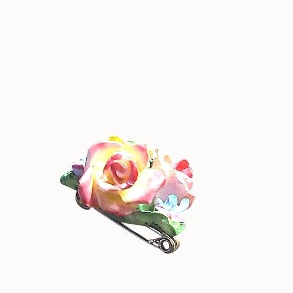 Other Rose Bouquet Porcelain Crafted Brooch Size ONE SIZE - 6 Thumbnail