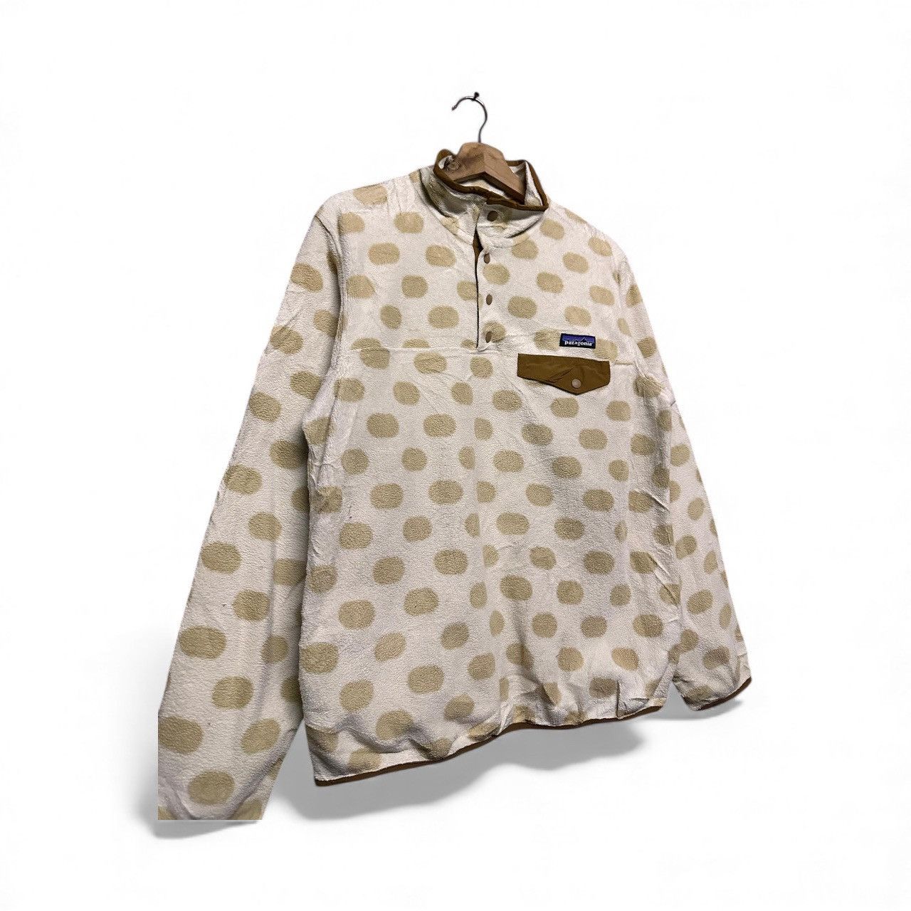 Patagonia Vtg🔥Patagonia Synchilla Polka Dot T-Snap Pullover Fleece Size M / US 6-8 / IT 42-44 - 7 Thumbnail