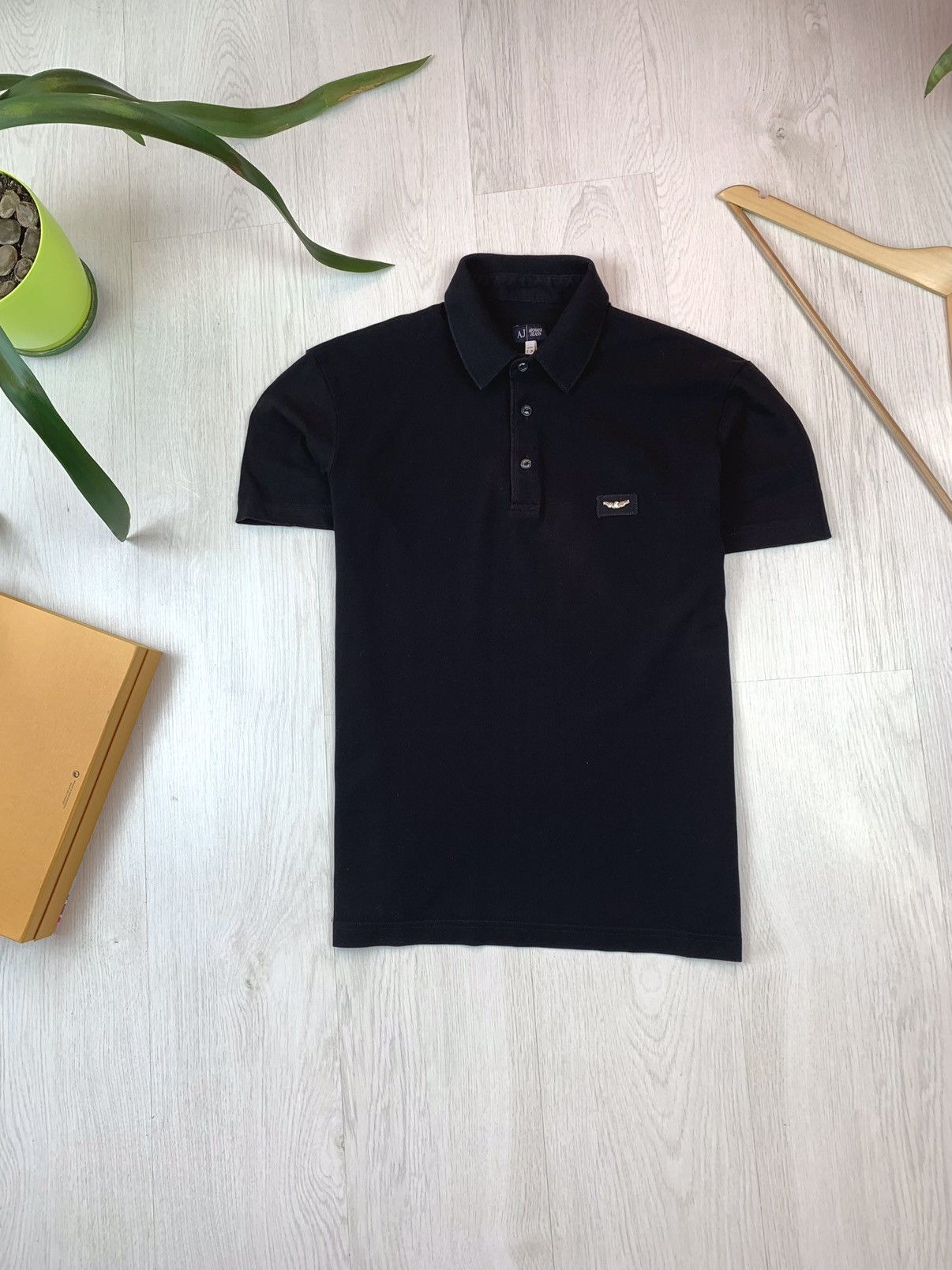 Armani Armani Jeans Vintage Mens Polo Shirt Black Size M Size US M / EU 48-50 / 2 - 1 Thumbnail