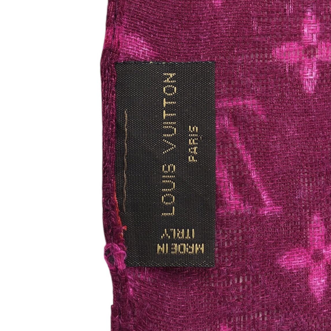 Louis Vuitton Louis Vuitton x Sprouse Wool Roses Graffiti Scarf Size ONE SIZE - 10 Thumbnail