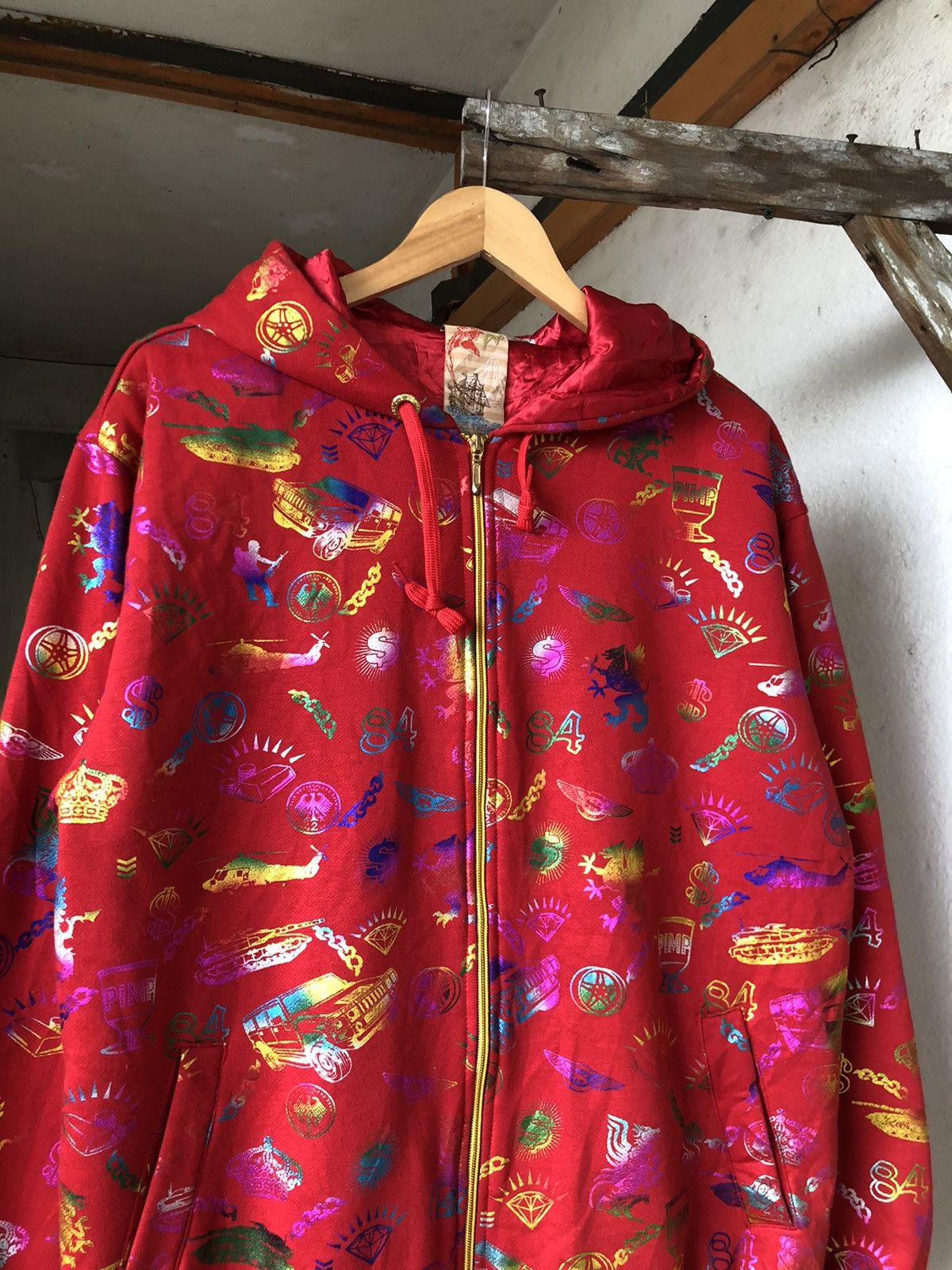 Japanese Brand Rare❗️Vintage All Nation Are One Full Print Sweater Hoodie Size US L / EU 52-54 / 3 - 4 Thumbnail