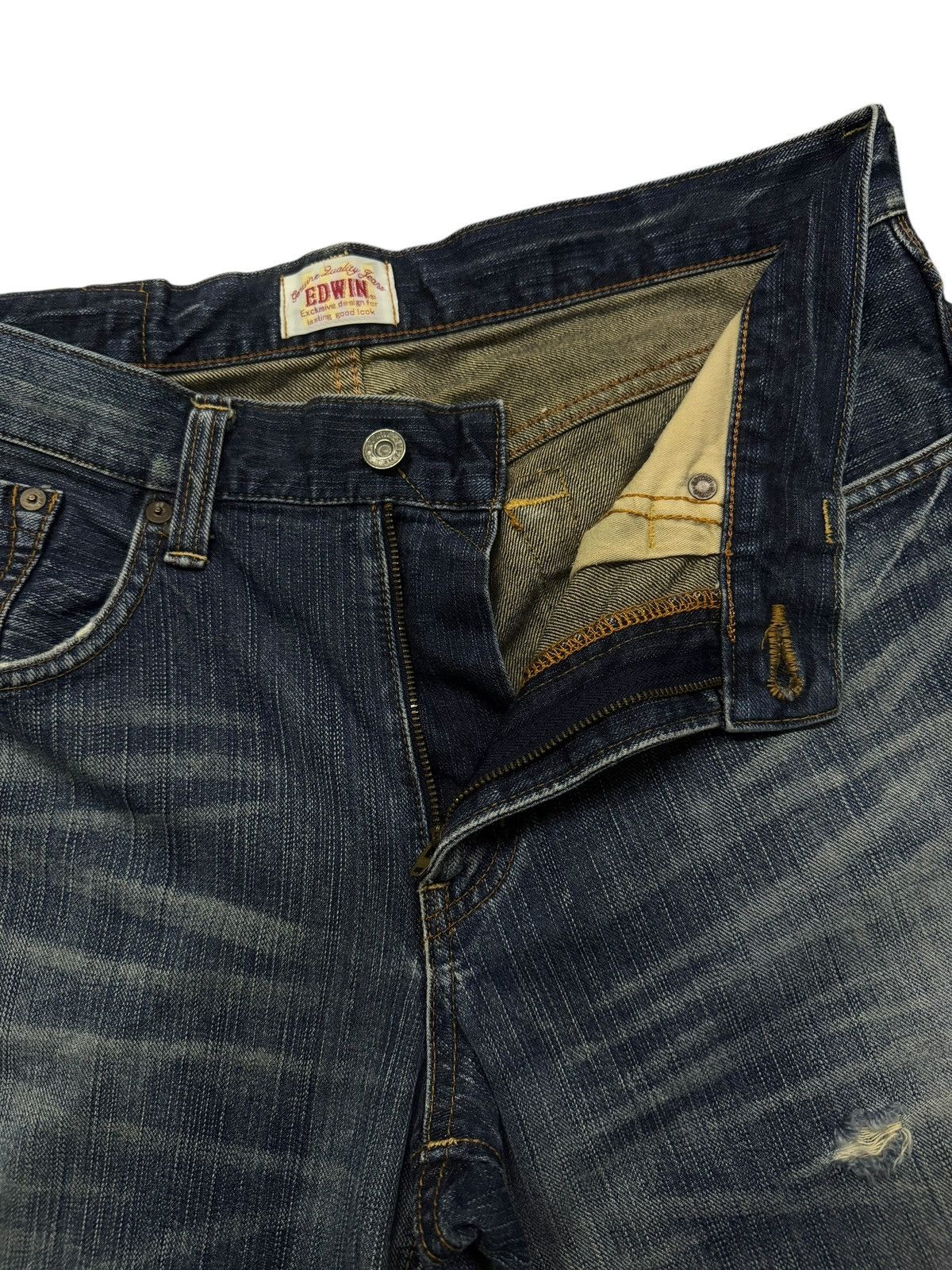 Edwin Vintage 00s Edwin 403XV Denim jeans | Japan Market | W35 Size US 35 - 9 Thumbnail