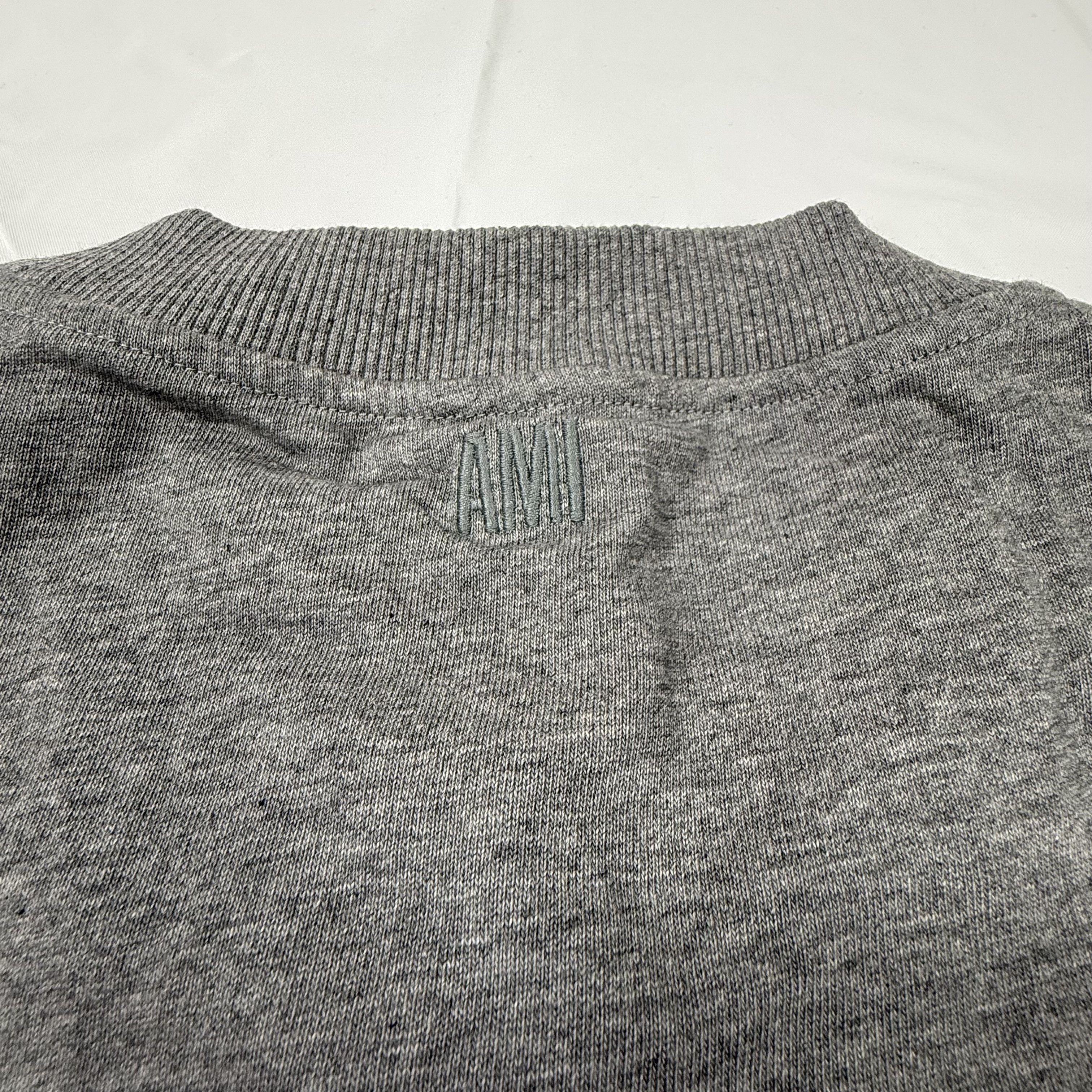 AMI Ami Alexandre Mattiussi Grey Long Sleeve T-Shirt Size US M / EU 48-50 / 2 - 5 Thumbnail
