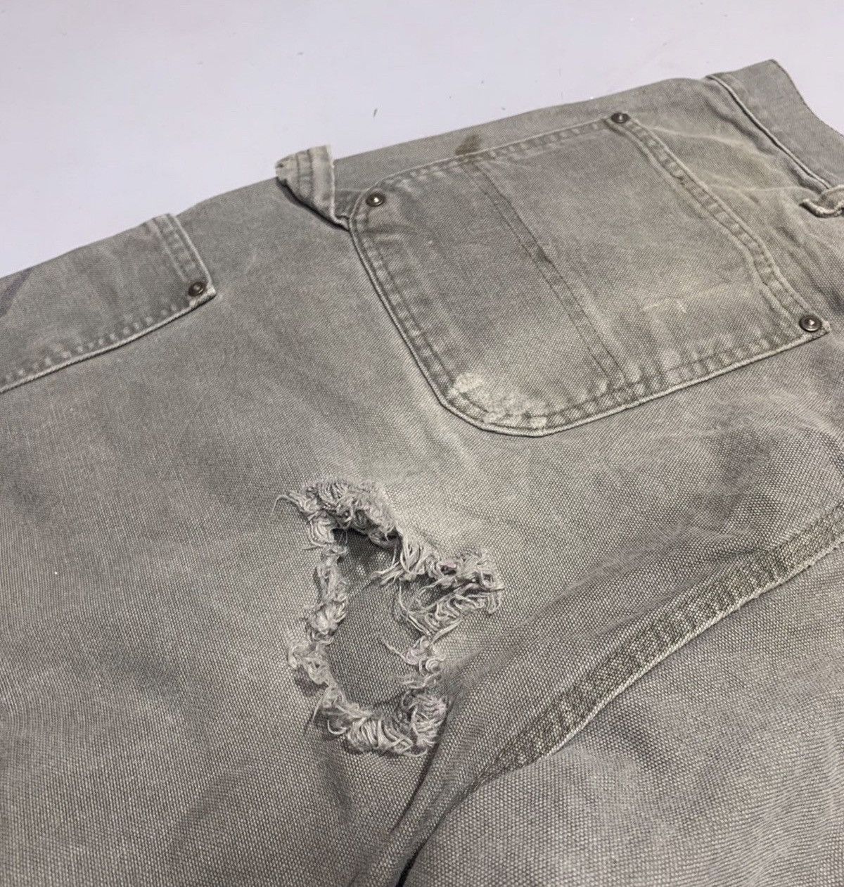 Carhartt Vintage carhartt b136 moss double knee denim Size US 38 / EU 54 - 7 Thumbnail