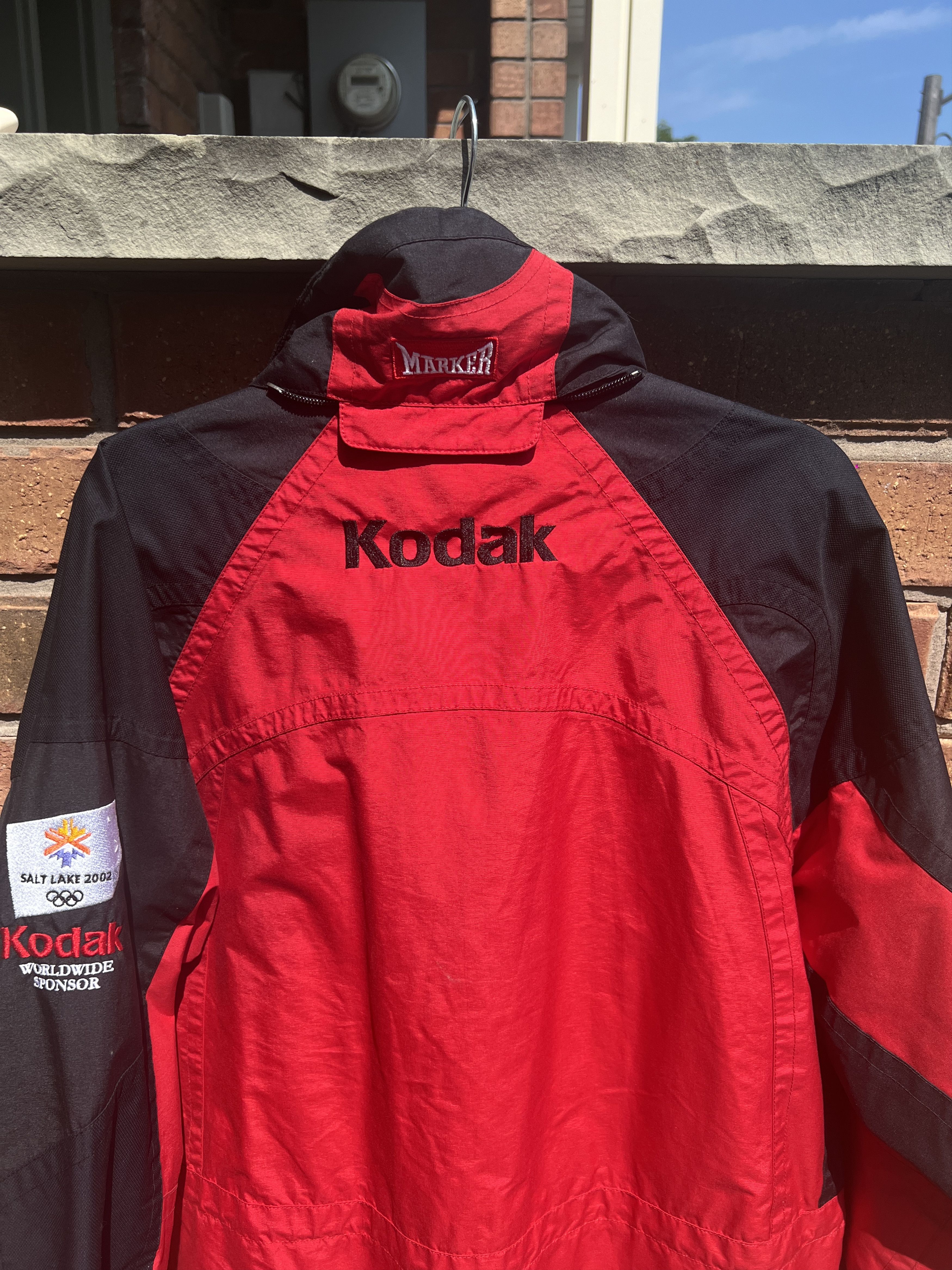 Kodak × USA Olympics × Vintage Vintage Marker 2002 Salt Lake City Olympics Kodak Red Jacket Size US S / EU 44-46 / 1 - 4 Thumbnail