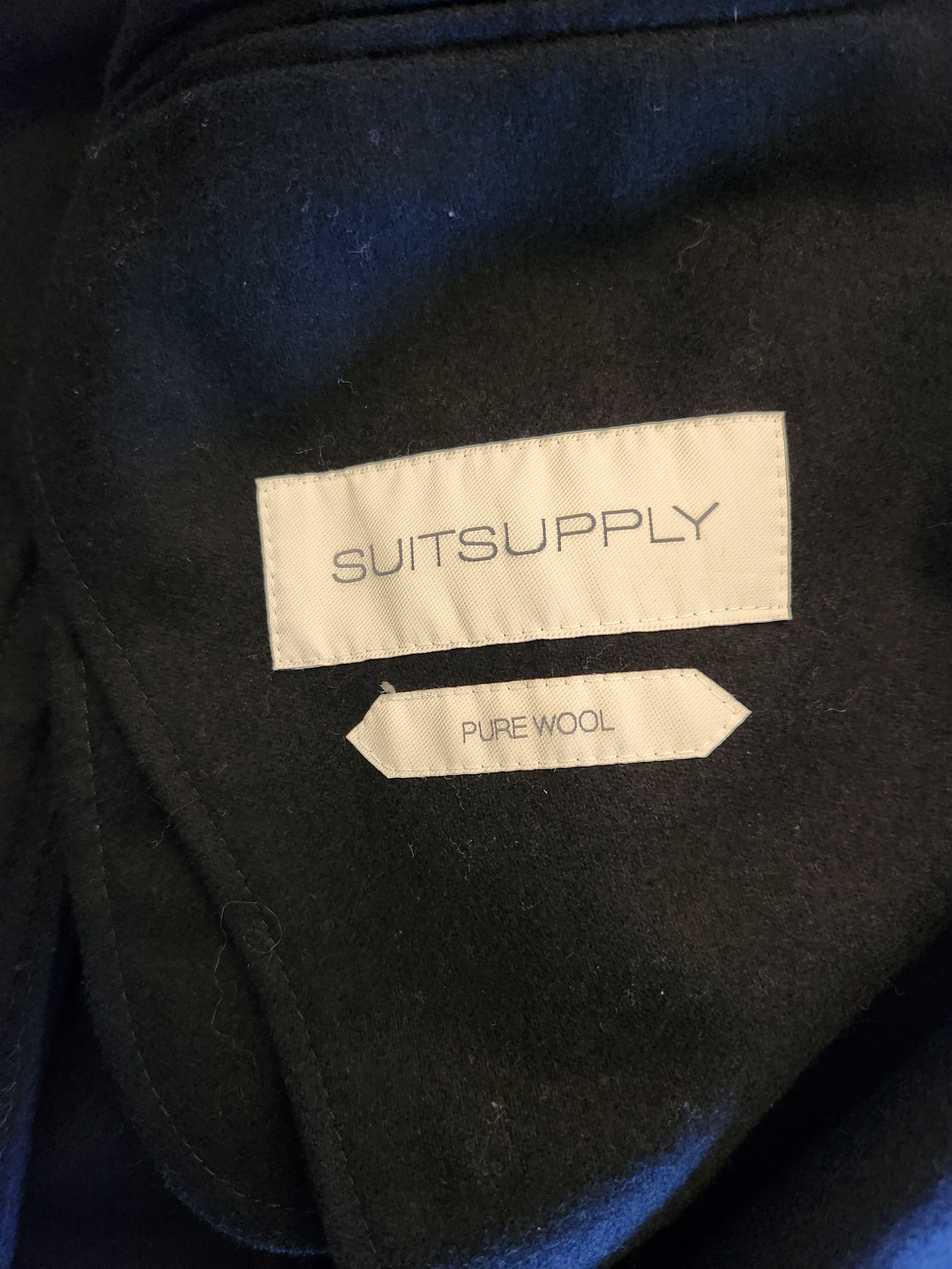 Suitsupply 100% Wool Havana Unstructured Navy Blue Slim Fit Blazer Size 38L - 3 Thumbnail