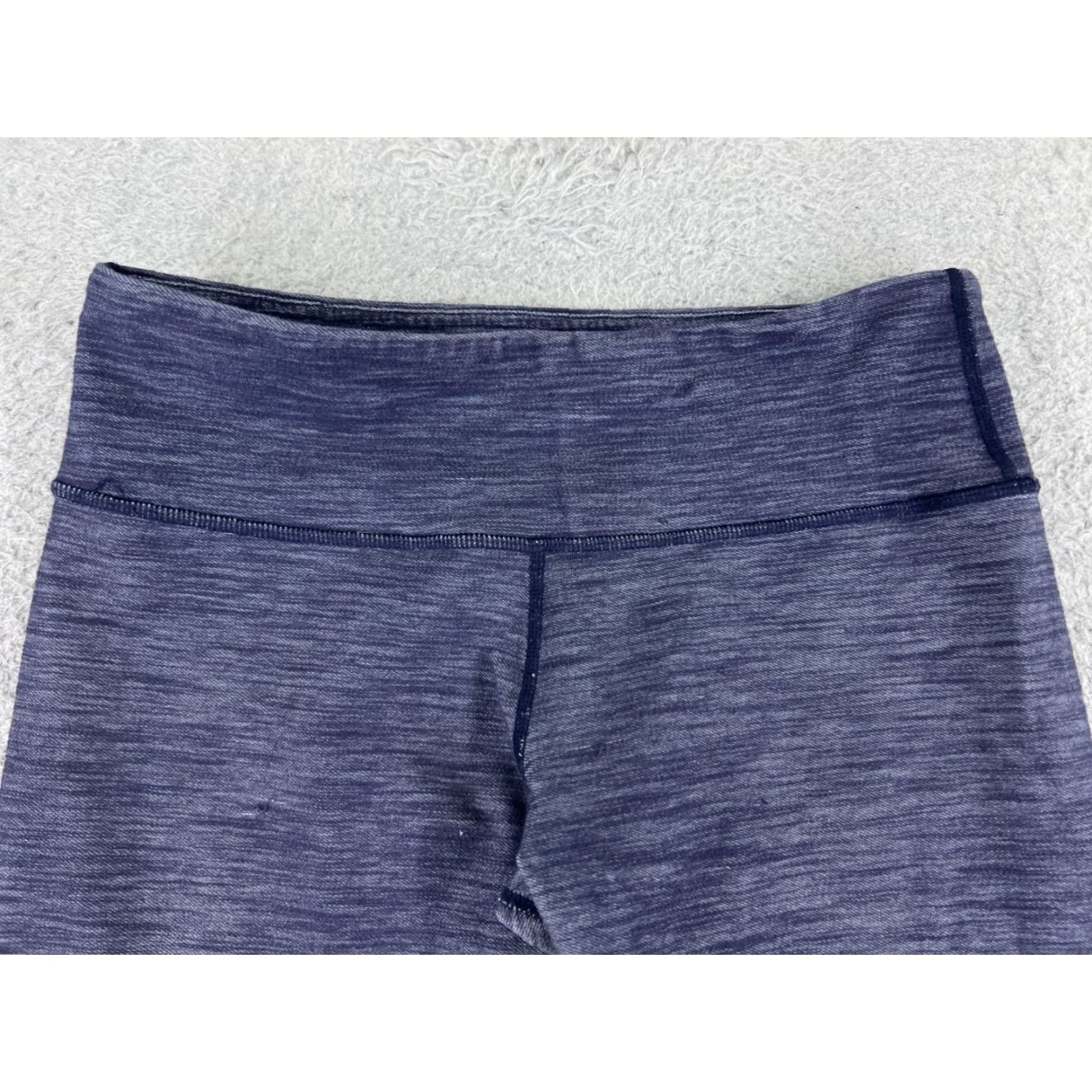 Lululemon VINTAGE Lululemon Wunder Under Crop Pants Women 6 Blue 20" Inseam Cropped Pockets Athleisure Size 28" / US 6 / IT 42 - 4 Thumbnail
