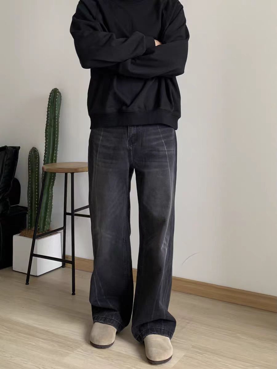 Japanese Brand × Vintage Vintage Street Washed and Aged Casual Black Jeans Size US 30 / EU 46 - 2 Thumbnail