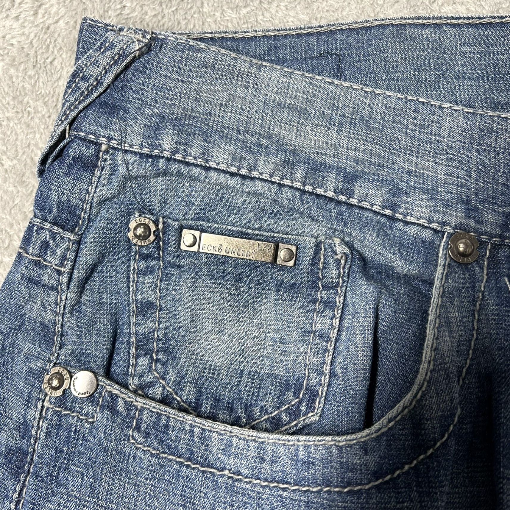 Ecko Unltd. Y2K Ecko Unltd. Jeans Men’s 44x33 Blue Cotton Denim Relaxed Baggy Pants Size US 42 / EU 58 - 5 Thumbnail