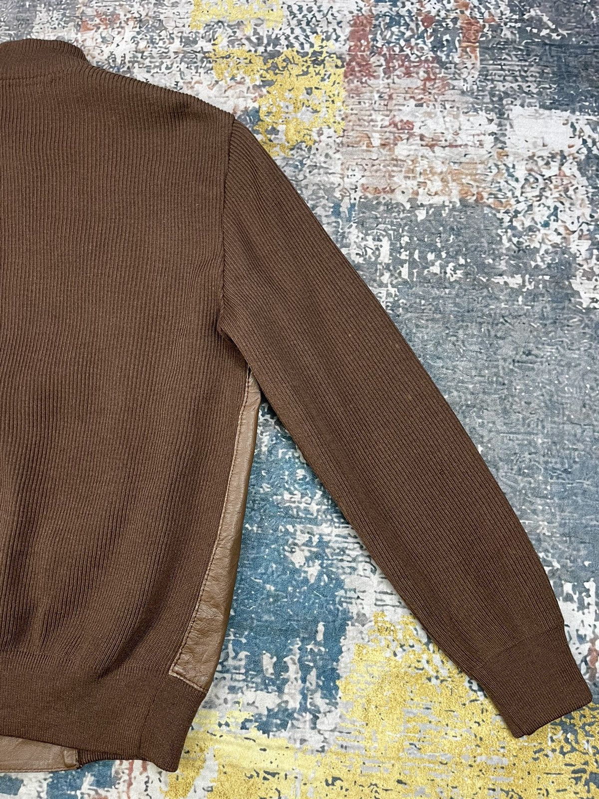 Torras Vintage Torras Spain Leather Switched Sweater Jackets Size US M / EU 48-50 / 2 - 7 Thumbnail