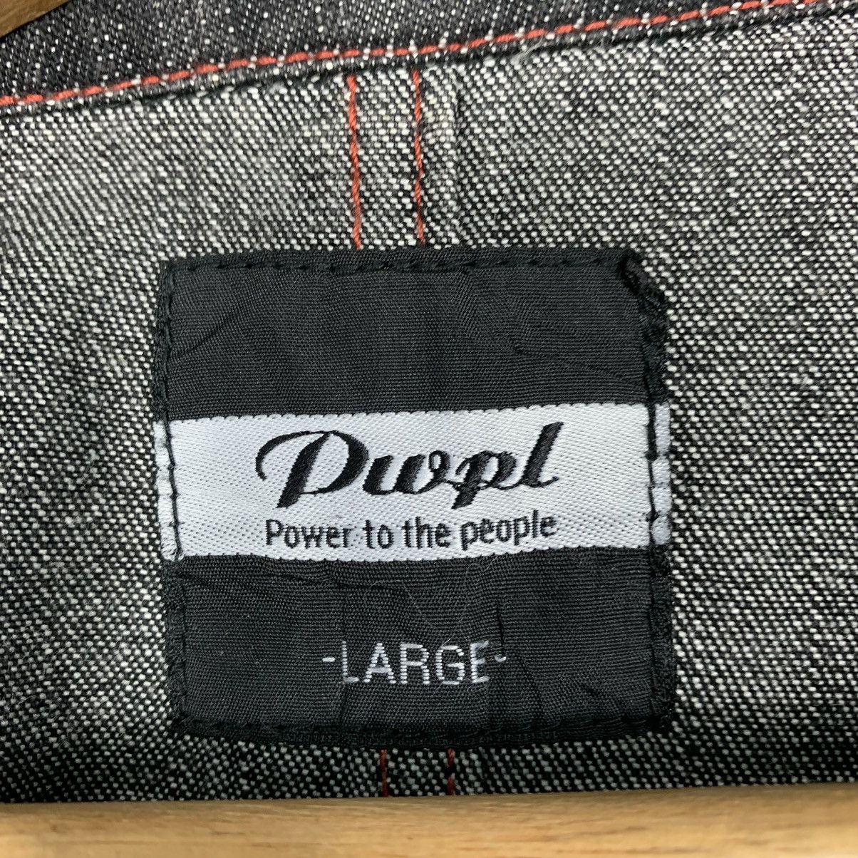 Japanese Brand Japanese Brand Power To The People Denim Jacket Size US L / EU 52-54 / 3 - 15 Thumbnail