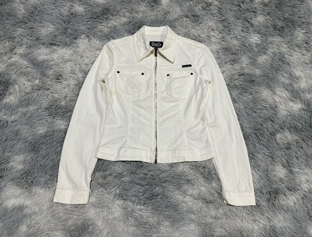 Dolce & Gabbana 🔥Vintage D&G Dolce And Gabbana Cropped Biker Jacket Zipper Size US XS / EU 42 / 0 - 1 Thumbnail