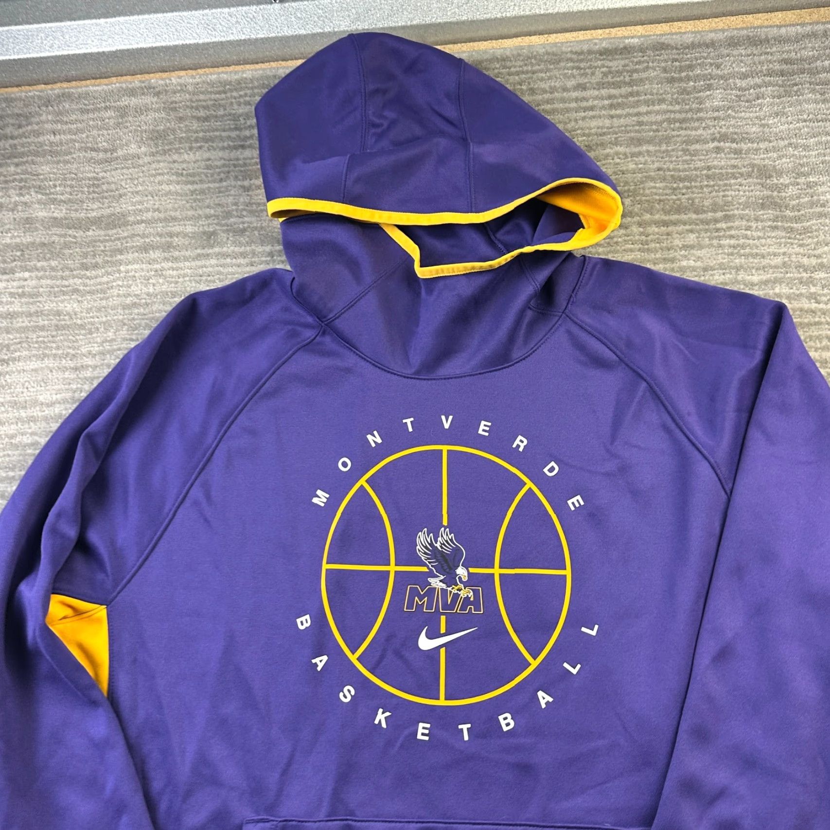 Nike Nike Hoodie Mens Large Purple Montverde EYBL Spotlight Warmup Size US M / EU 48-50 / 2 - 3 Thumbnail