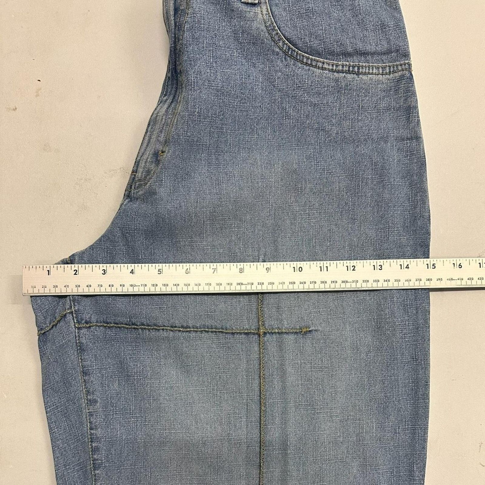 Vintage Vintage baggy y2k xclusive light blue unique embroidered Size US 36 / EU 52 - 5 Thumbnail