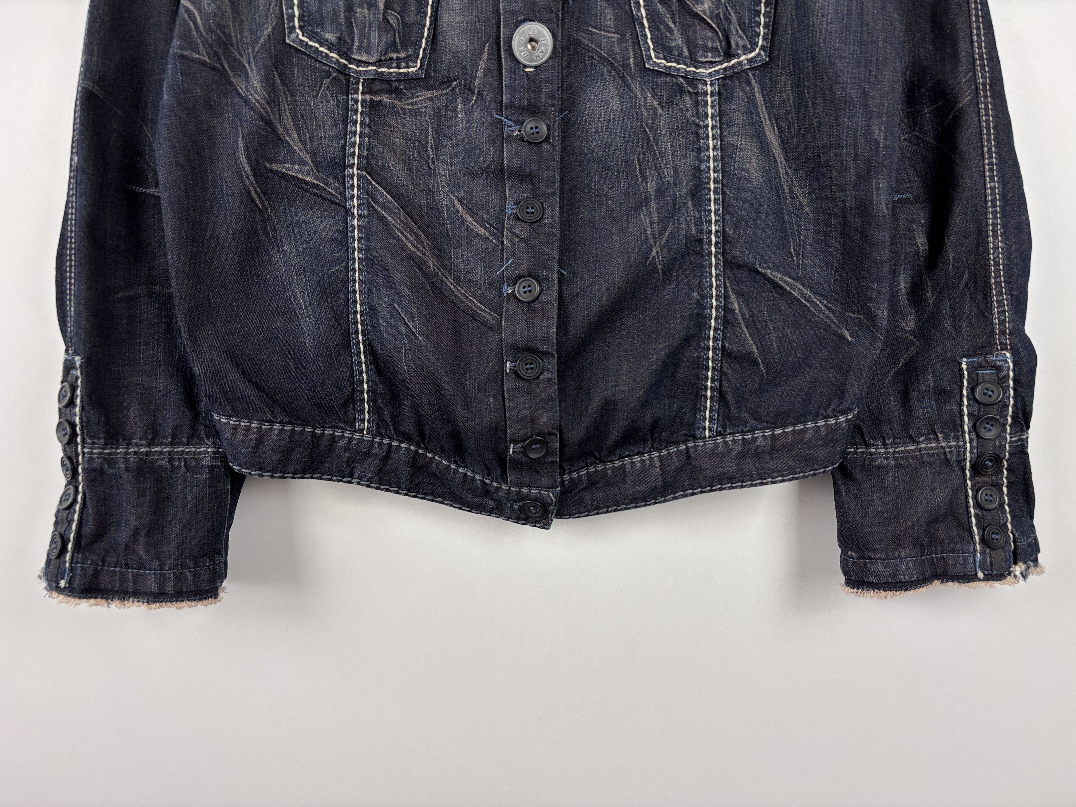 Marithe + Francois Girbaud × Vintage Vintage Marithe Francois Girbaud Denim Jacket Trucker US 27 Size M / US 6-8 / IT 42-44 - 3 Thumbnail
