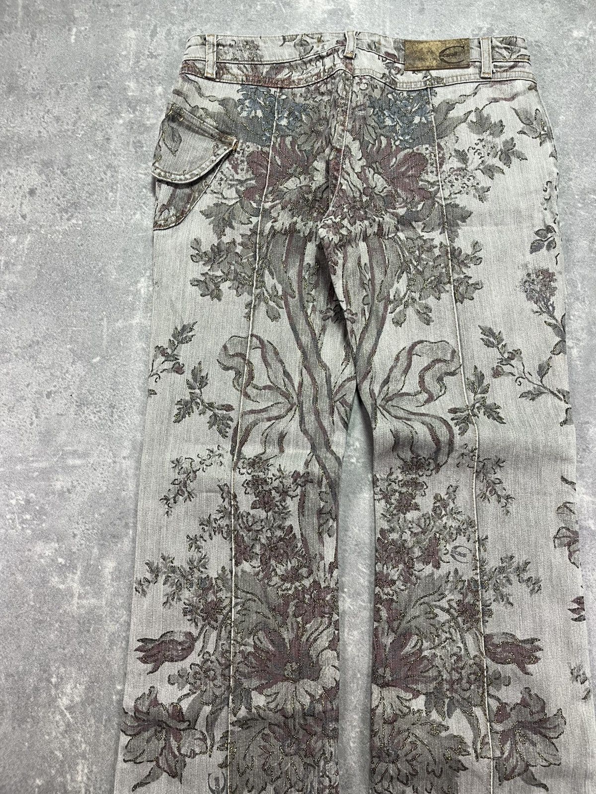 Just Cavalli Just Cavalli Flower Floral Printed Side Pocket Pants 29 Size US 29 - 10 Thumbnail