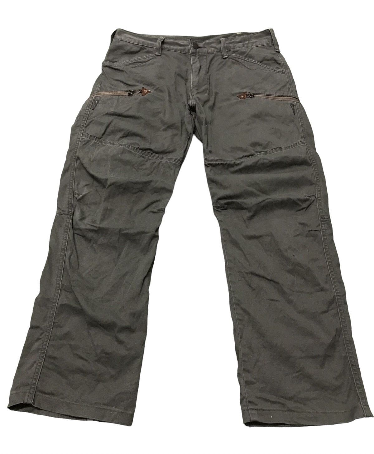 image of Vintage Edwin Exclusive Tactical Multipocket Cargo Pants in Olive Green, Men's (Size 34)