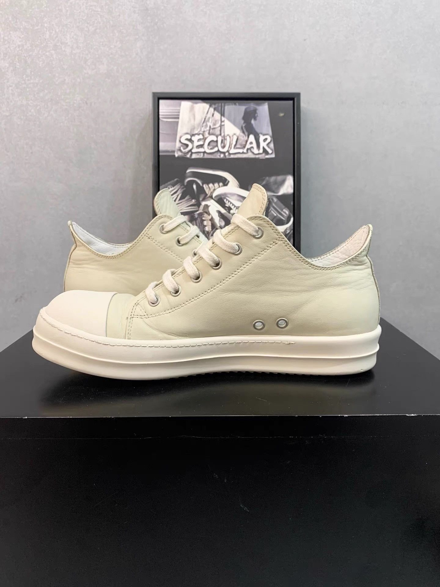 Rick Owens Rick Owens Mainline Leather Low-top Sneakers K34 Size US 8 / EU 41 - 6 Thumbnail