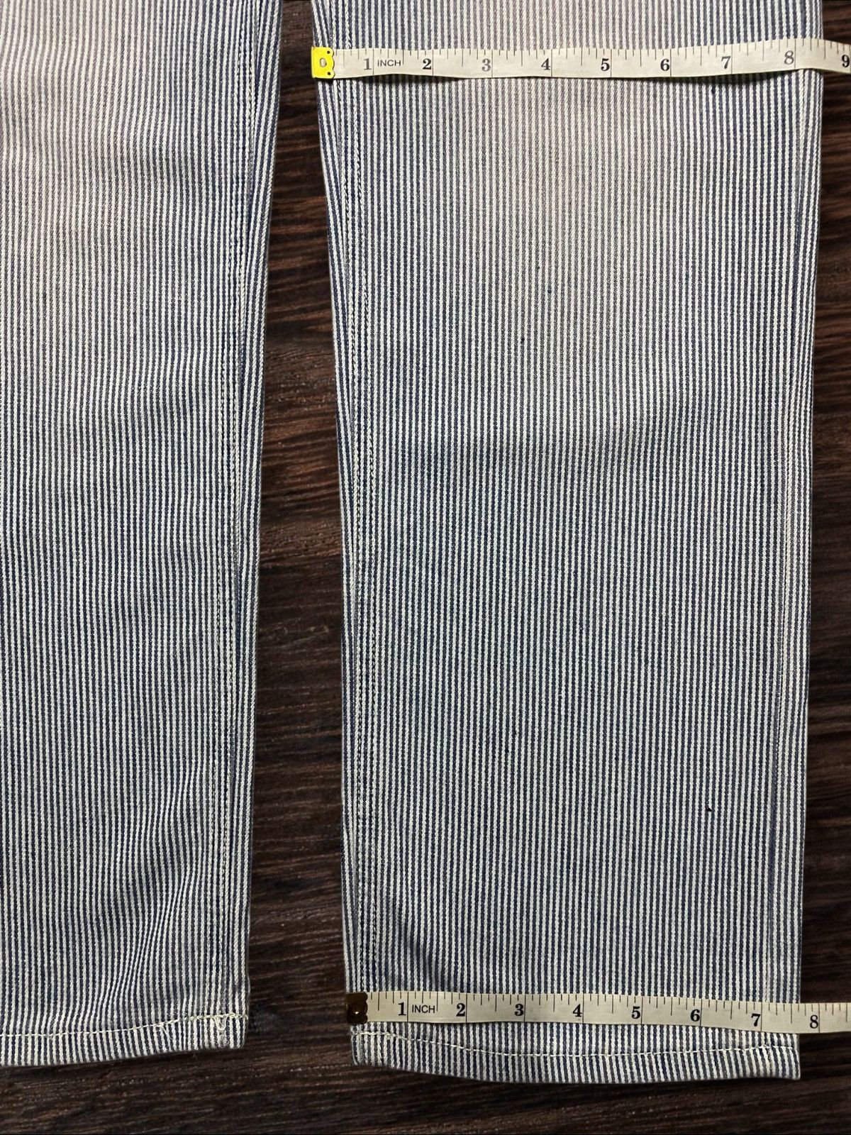1620 Workwear Hickory Stripe Work Pants Patches Back ‘A Slight Fever Size US 32 / EU 48 - 13 Thumbnail