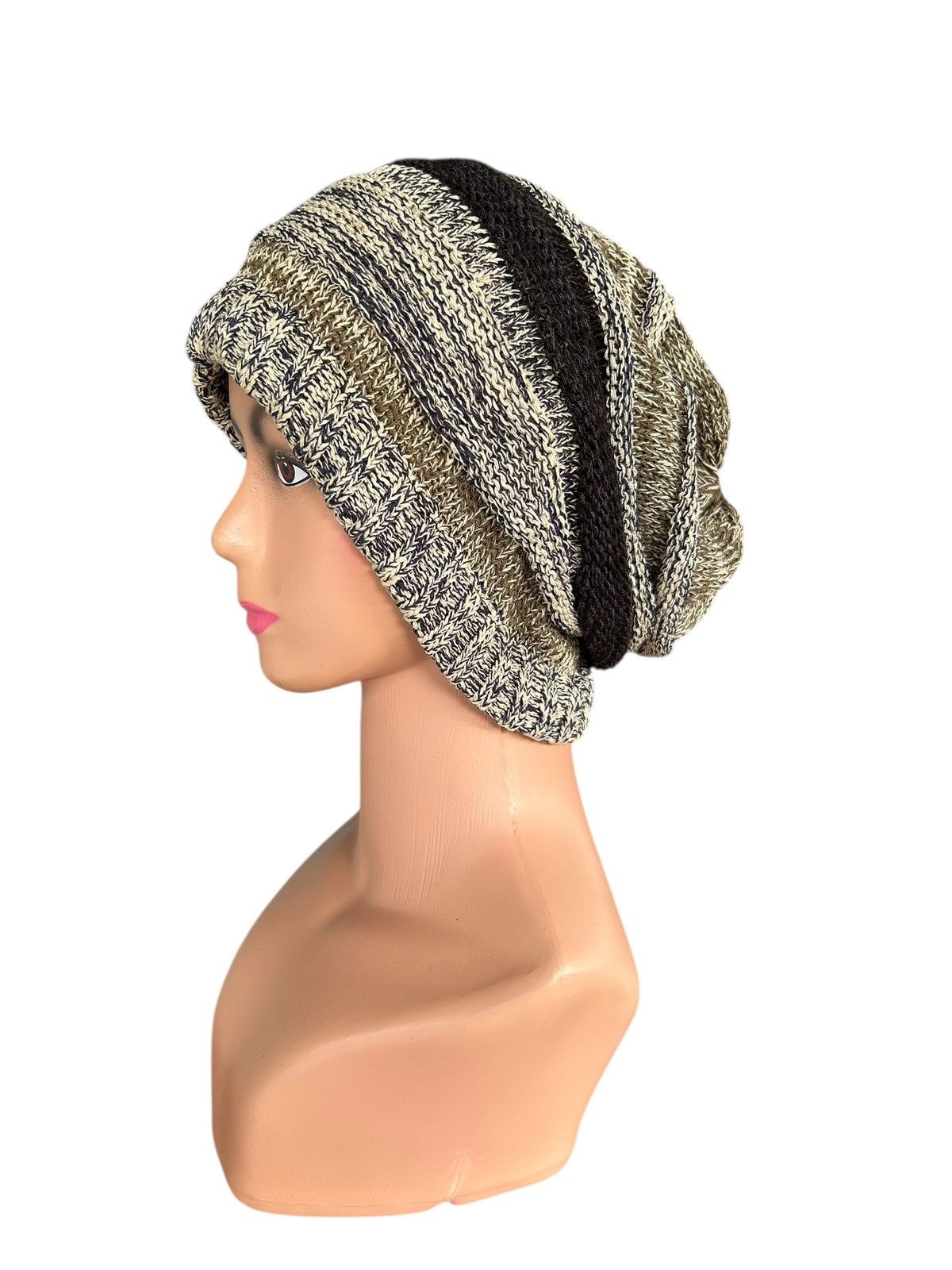 Japanese Brand × Kapital × Vintage Crochet Knitted Handmade Beanie Hats Size ONE SIZE - 2 Thumbnail
