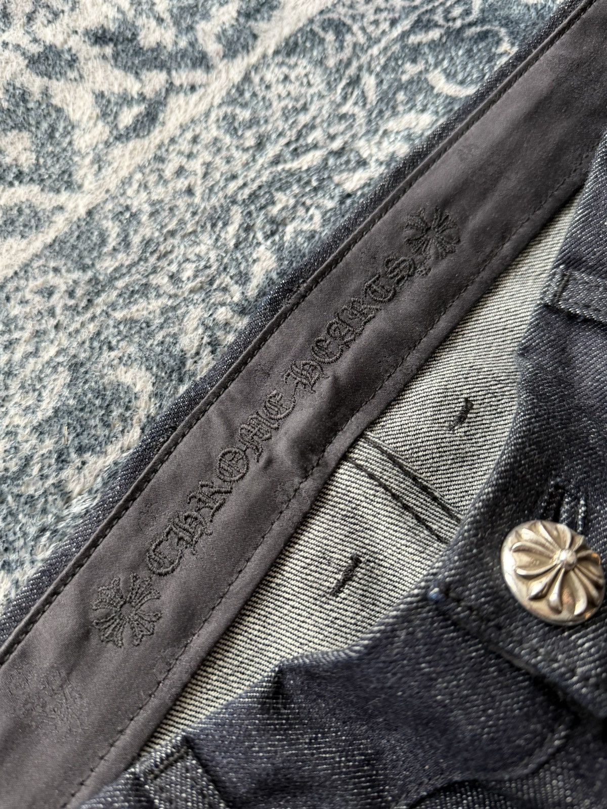 Chrome Hearts Chrome Hearts “KS” Baggy Selvedge Jeans sz 34 NEW Size US 34 / EU 50 - 5 Thumbnail