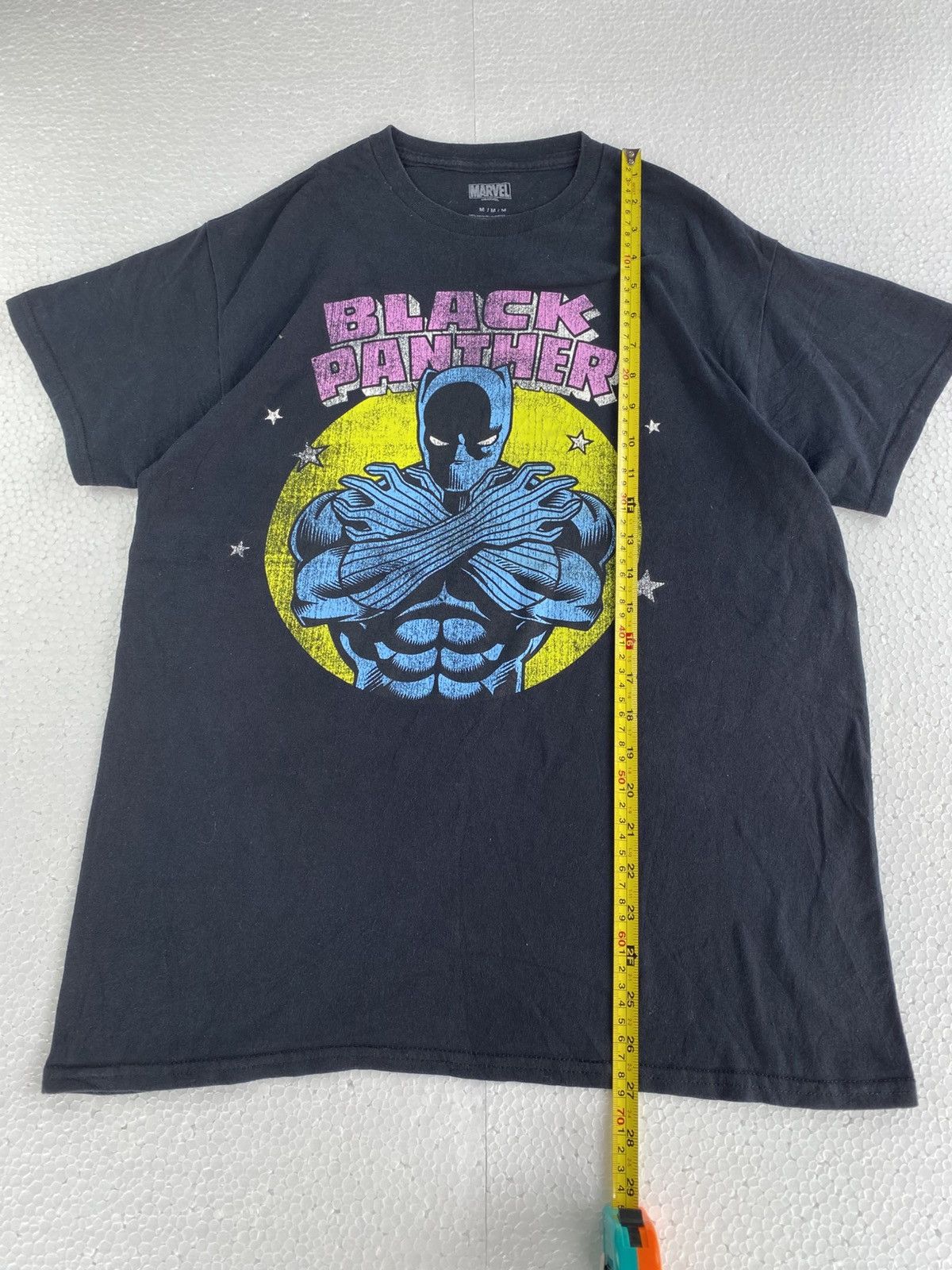 Anime × Marvel Comics × Vintage Marvel Black Panther Tshirt (B17) Size US M / EU 48-50 / 2 - 6 Thumbnail
