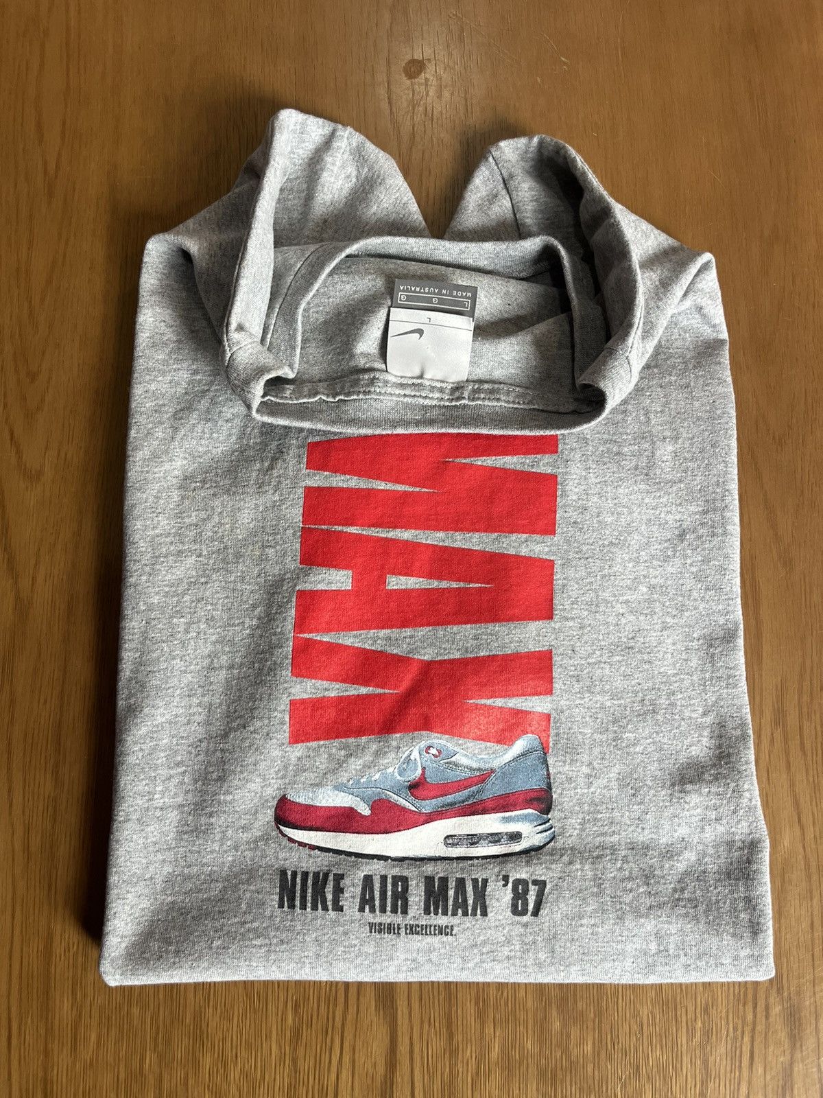 Nike Vintage NIKE AIR MAX ‘87 ( re collection ) 00’s Tshirt Size US L / EU 52-54 / 3 - 12 Thumbnail