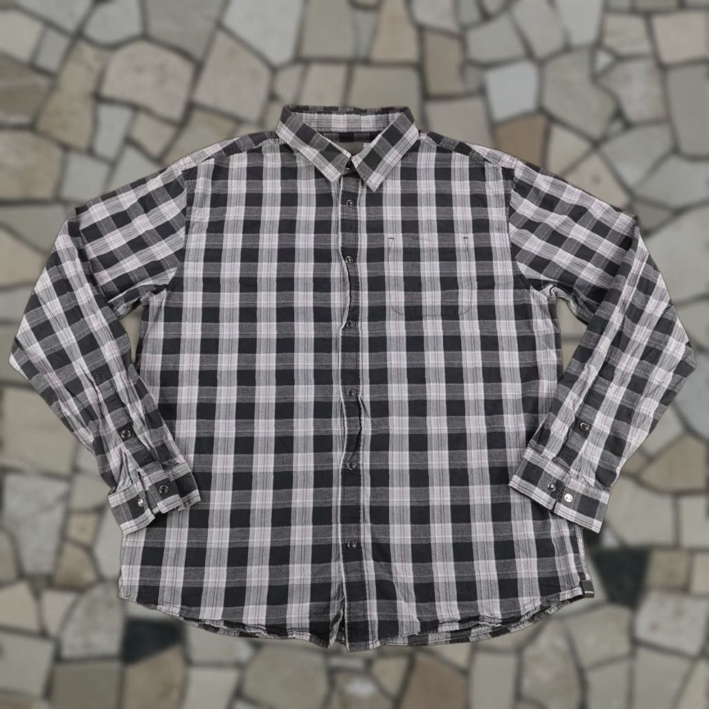 Prana PrAna Shirt Mens XL Button Up Plaid Organic Cotton Hiking Black Gray Size US XXL / EU 58 / 5 - 1 Thumbnail