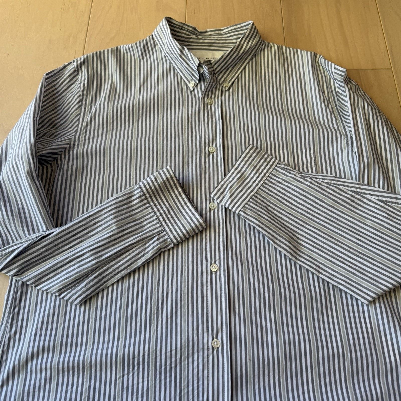 STILL BY HAND Still By Hand Shirt 3 Striped Cotton Button Up Oxford Size US M / EU 48-50 / 2 - 4 Thumbnail