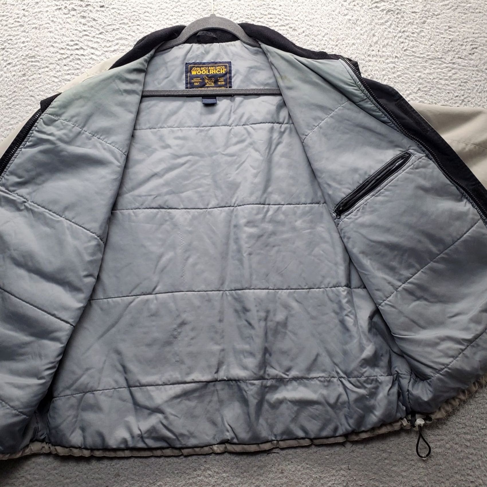 Vintage Vintage Woolrich Mens 2X Brown Zip Up Windbreaker Jacket Shirt Size US XXL / EU 58 / 5 - 6 Thumbnail
