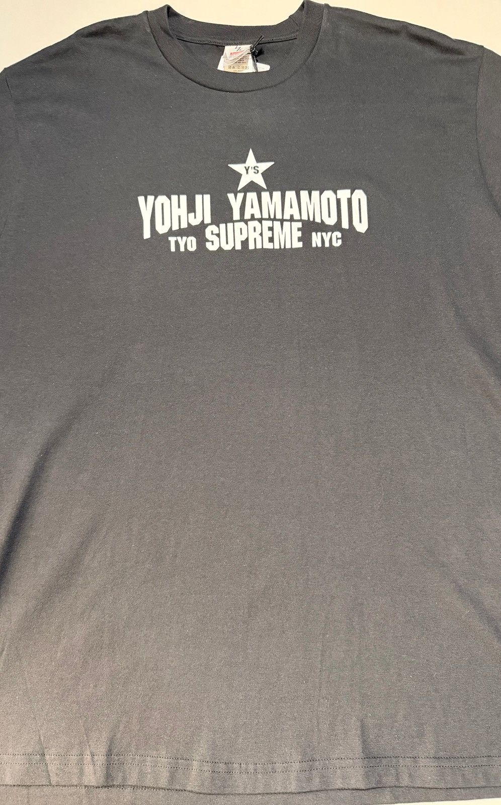 Supreme × Yohji Yamamoto Supreme Y's by Yohji Yamamoto Star Tee