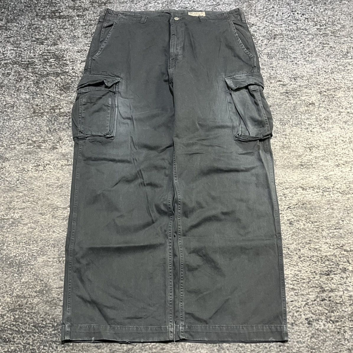 American Eagle Outfitters VINTAGE Y2K AMERICAN EAGLE GRAY BAGGY WIDE LEG CARGO PANTS Size US 38 / EU 54 - 1 Thumbnail
