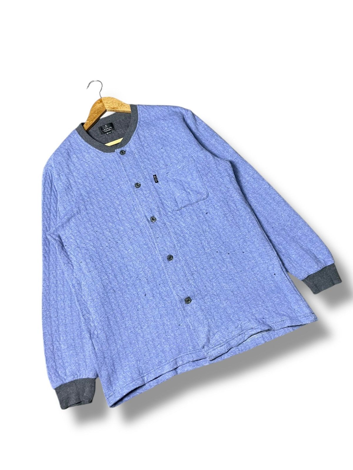 Japanese Brand Lanvin Concelead Button Knitted Cardigan (82) Size US M / EU 48-50 / 2 - 4 Thumbnail