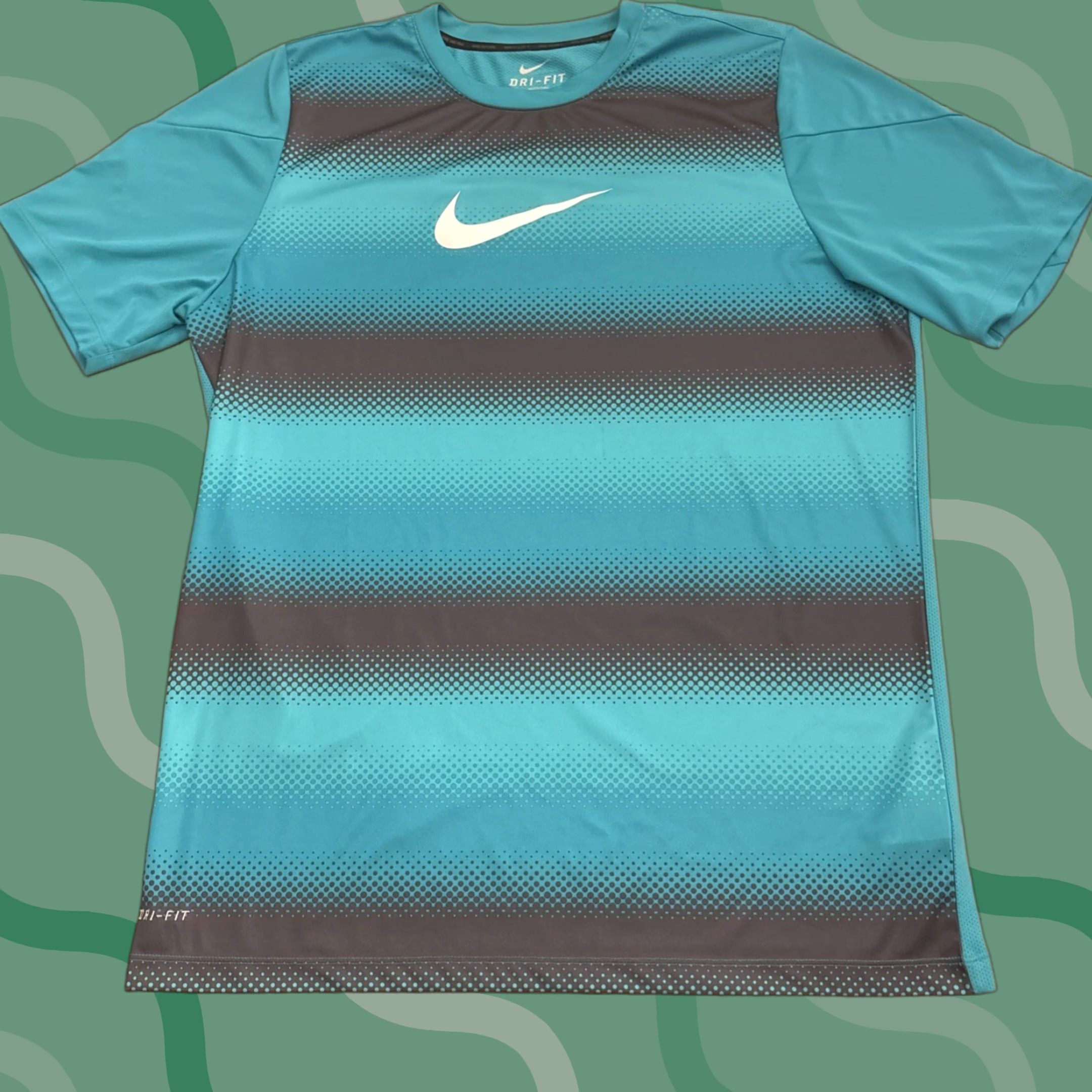 Nike NIKE GPX Turbo T-Shirt Soccer Dri-FIT XL Green/White Mens Rare EUC Size US XL / EU 56 / 4 - 1 Thumbnail