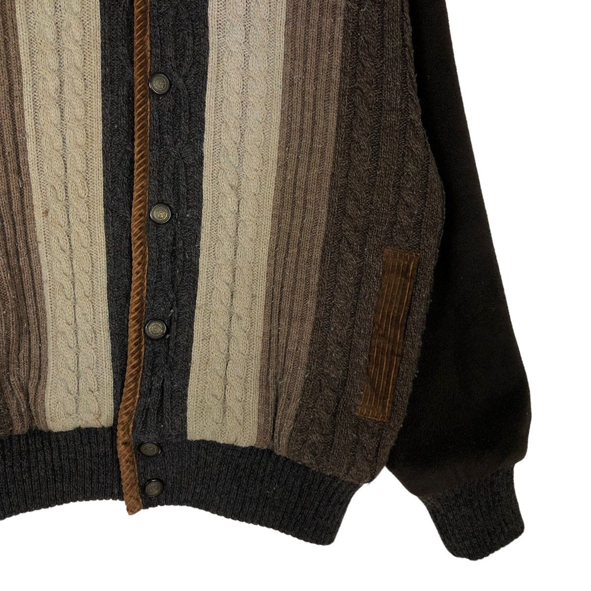 Japanese Brand 🔥VINTAGE BOMBER JACKET CARDIGAN KNIT ARNALDO BASSINI JAPAN Size US M / EU 48-50 / 2 - 5 Thumbnail