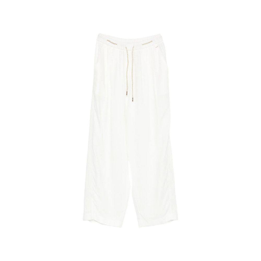 Herno Herno WHITE Trousers - Straight Trousers Size 27" / US 4 / IT 40 - 1 Thumbnail