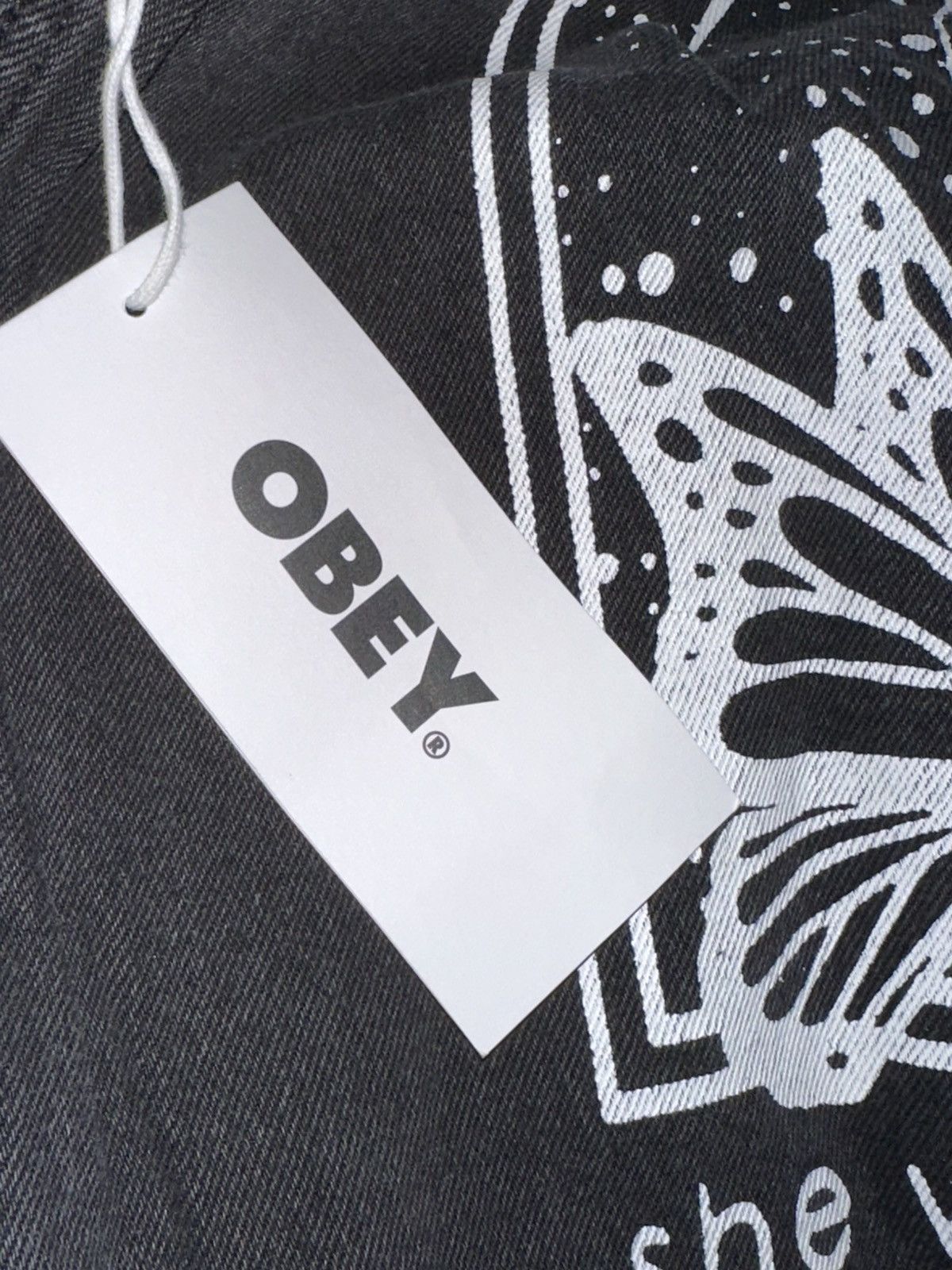 Obey Obey Propaganda Dreams Black Denim Jacket Urban Outfitters Size US M / EU 48-50 / 2 - 9 Thumbnail