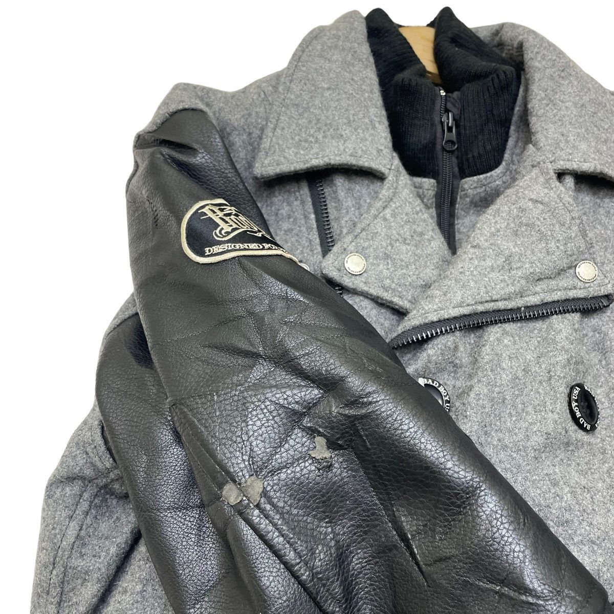 Bob Marley 🔥Vintage Badboy Double Collar Varsity Letterman Jacket Size US M / EU 48-50 / 2 - 5 Thumbnail