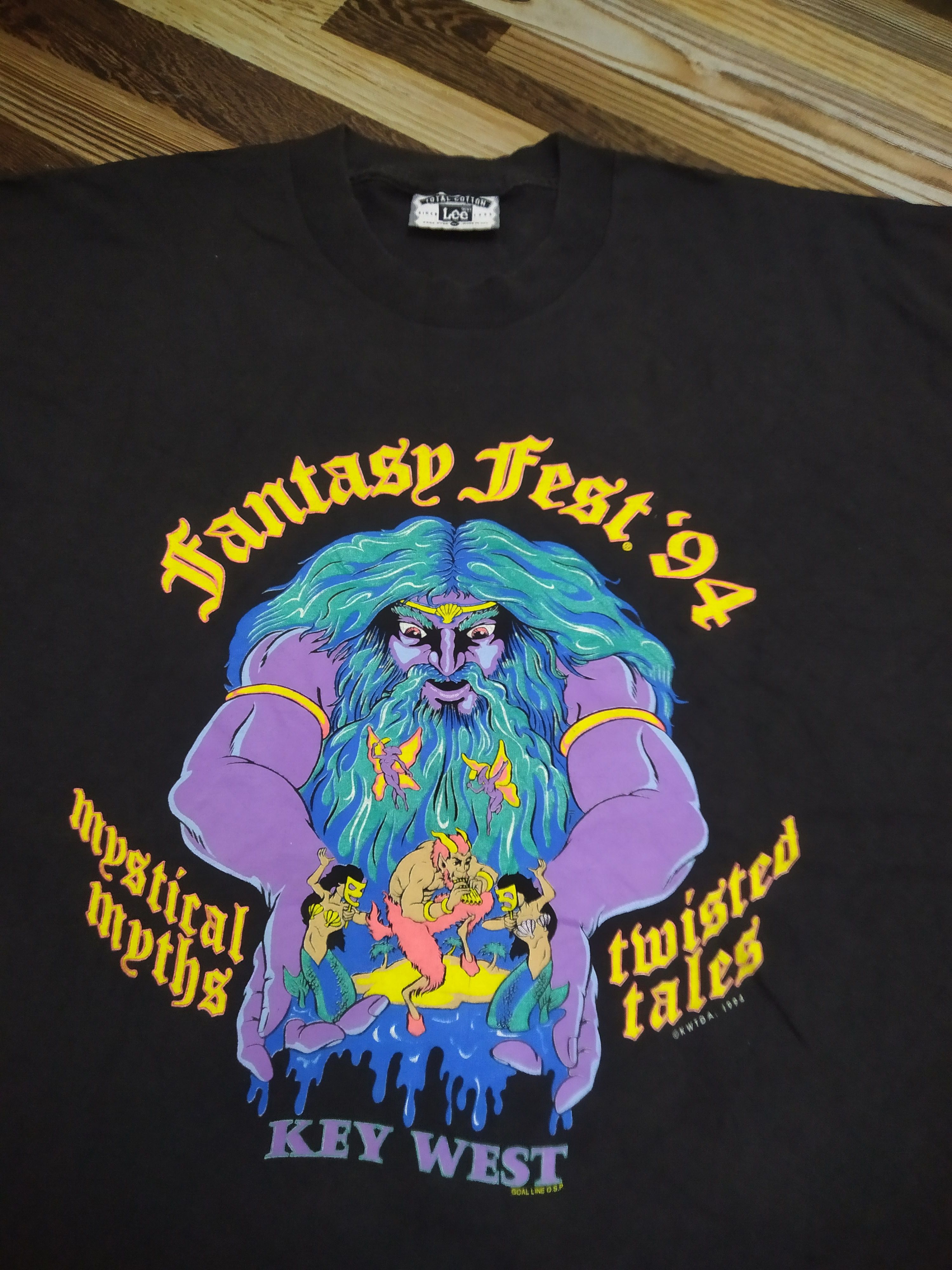 Lee Vintage 1994 Fantasy Fest Key West T-Shirt Lee 90s Size US XL / EU 56 / 4 - 8 Thumbnail
