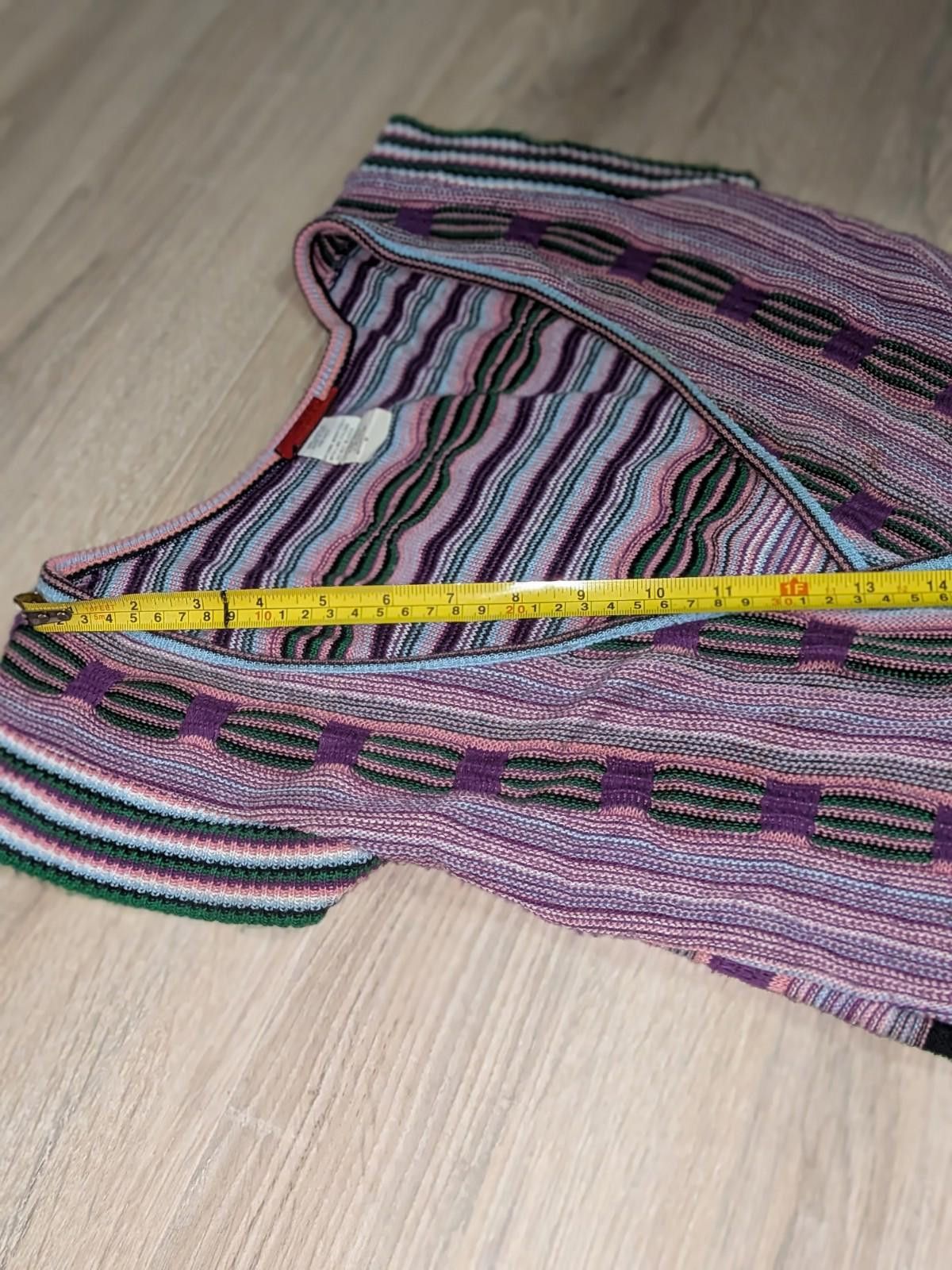 Live Mechanics VTG Y2K LIV Boho Multicolored Striped Crochet Mini Dress M Size M / US 6-8 / IT 42-44 - 9 Thumbnail
