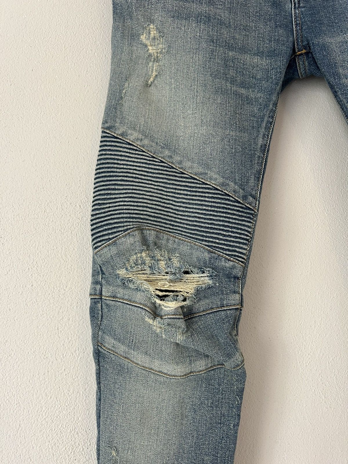 Balmain Slim Biker Jeans Size US 31 - 5 Thumbnail